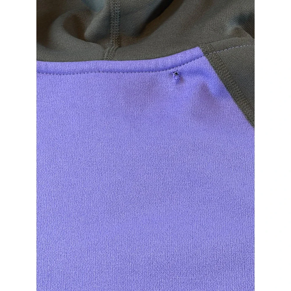 Nike Therma-FIT Hoodie Womens Medium Purple Gray Pink Full Zip Thumbholes 0758